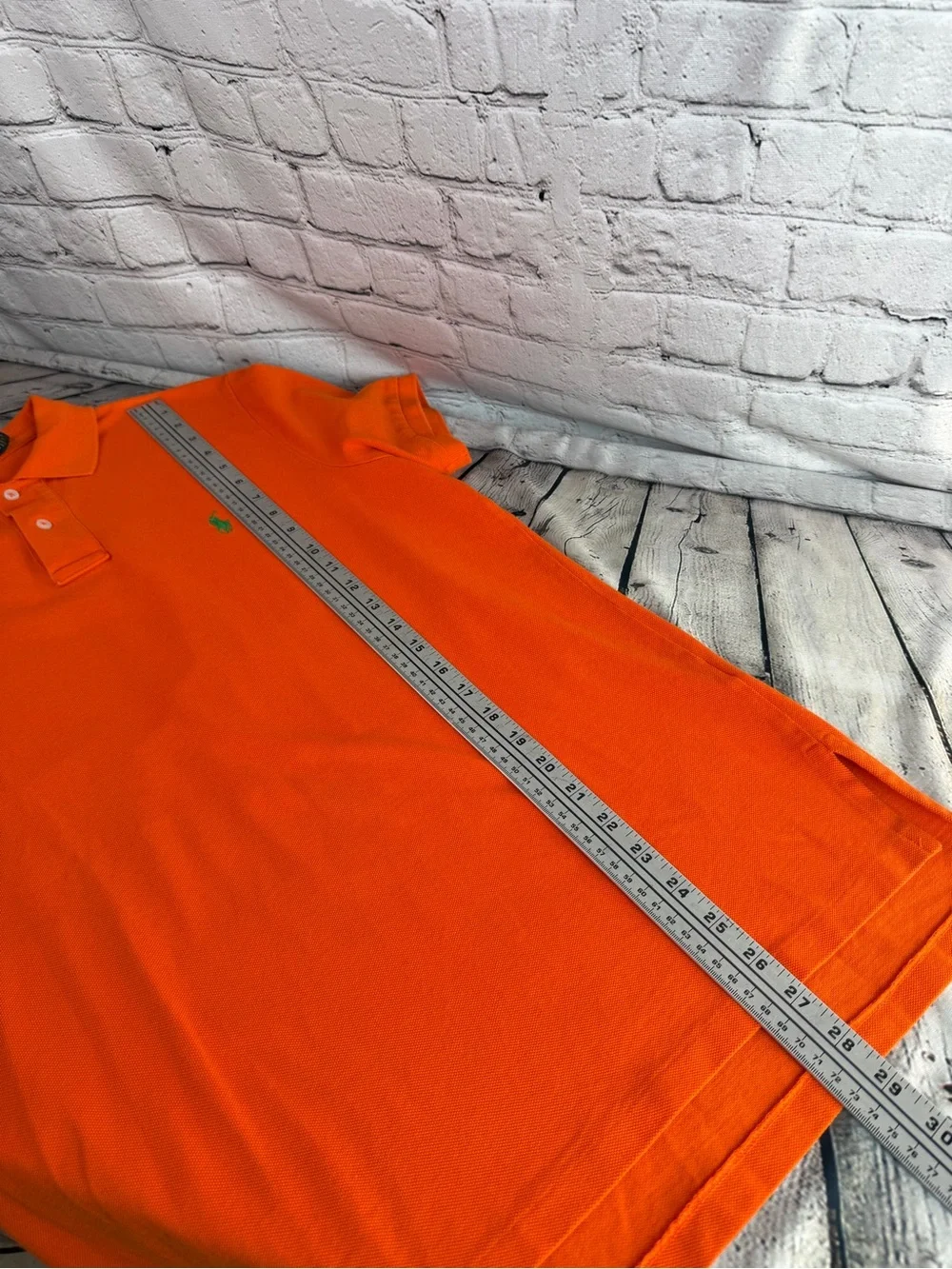 POLO RALPH LAUREN Orange Polo Shirt | Classic Preppy Golf Casual | Size L‎